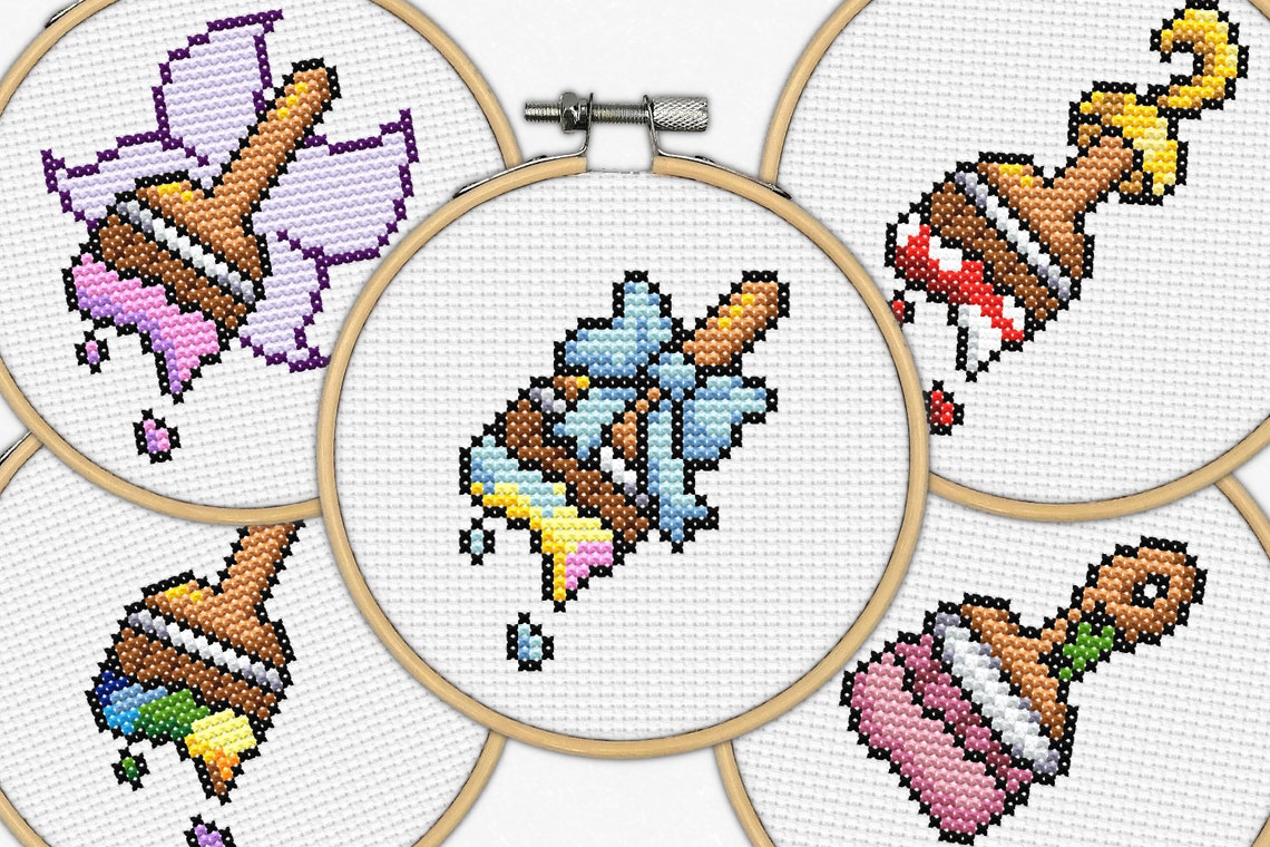 Neopet Paint Brush Cross Stitch Patterns Baby Pb Faerie Pb Etsy