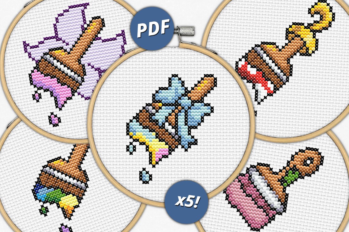 Neopet Paint Brush Cross Stitch Patterns Baby Pb Faerie Pb Etsy