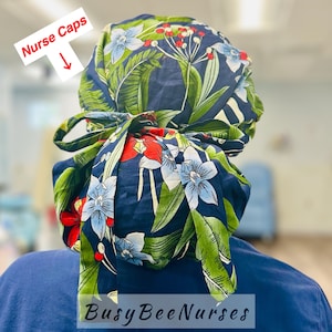Flower Scrub caps, Nurse scrub caps, Medical Scrub cap