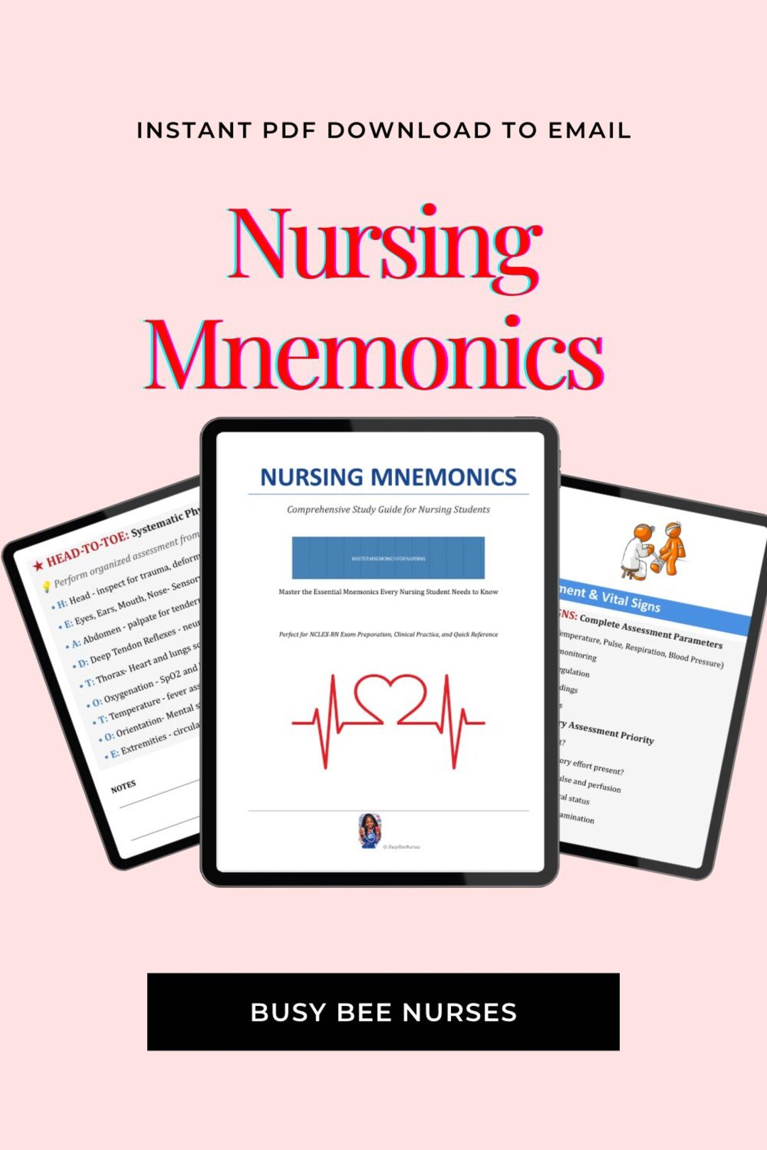 Nursing Mnemonics Study Guide PDF | NCLEX Nursing Memory Tricks ...