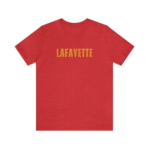 Marquis de Lafayette Unisex Jersey Short Sleeve Tee - Lettered Name, Hero of Two Worlds, Bicentennial, Lafayette, Washington, Hamilton