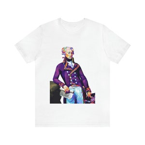 Marquis de Lafayette Unisex Jersey Short Sleeve Tee - Pop Art Design