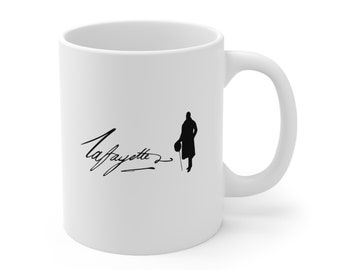 Lafayette Mug - 11oz - Silhouette Signature - With Lafayette Quote