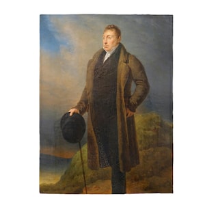 Marquis de Lafayette Blanket, Plush, 1824 Lafayette, History Blanket, Washington, Hamilton, American Revolution, Farewell Tour