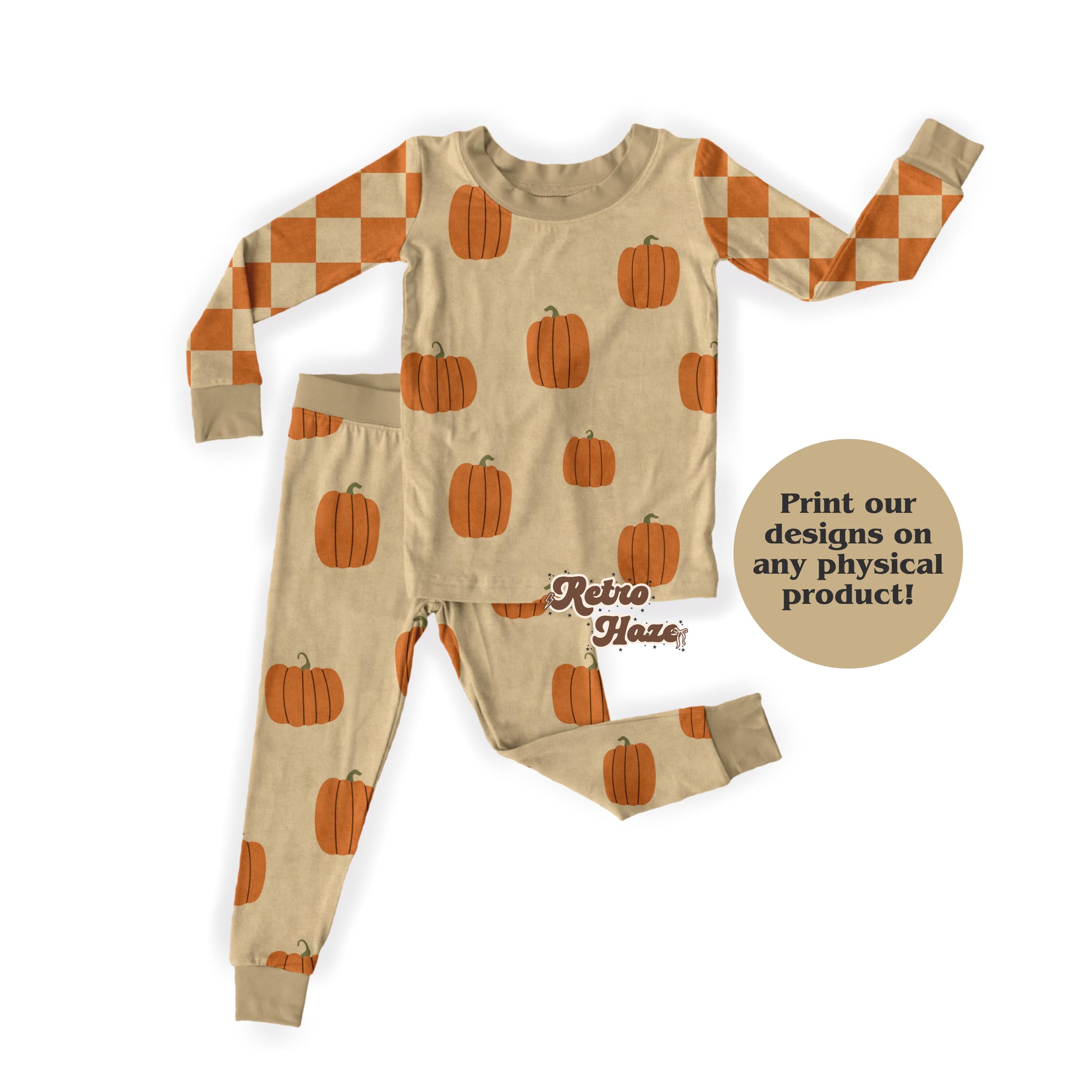 Vintage Pumpkin Seamless Pattern | Halloween Fabric Design (digital ...