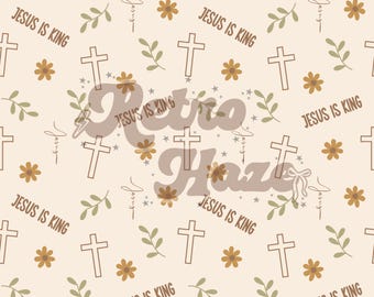 Christian Seamless Pattern | Digital Print | Design for Fabric & Crafts
