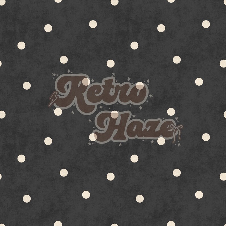 Retro Polka Dot Seamless Pattern | Digital Paper Background | for ...