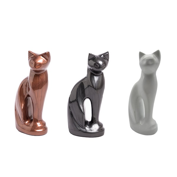 Cat Urn Standbeeld, Cat Funeral Urn, Cat Memorial, Urn voor as, huisdier aandenken.