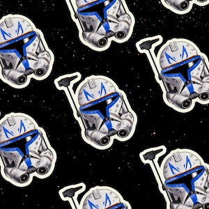 Captain Rex Sticker | Glossy Waterproof Die Cut Laptop Sticker Decal