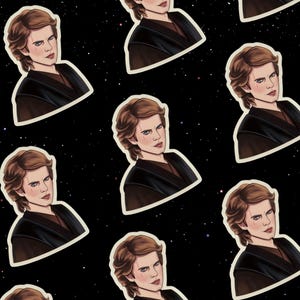 Anakin Skywalker Sticker | Glossy Waterproof Die Cut Laptop Sticker Decal