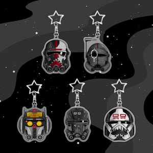 Chaveiro de acrílico dupla face do Bad Batch