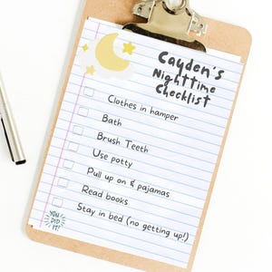 Kids Daily School Checklist Schedule Printable, Editable Chore Chart, Daily Routine Responsibility Chart, Homeschool Planner To Do List