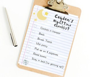 Kids Daily School Checklist Schedule Printable, Editable Chore Chart, Daily Routine Responsibility Chart, Homeschool Planner To Do List