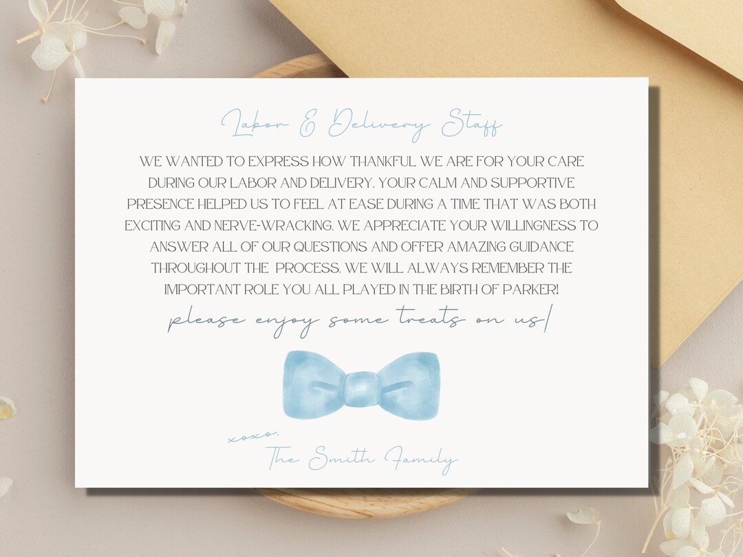 Editable Labor and Delivery/mother Baby/ NICU Nurse Thank You Sign ...