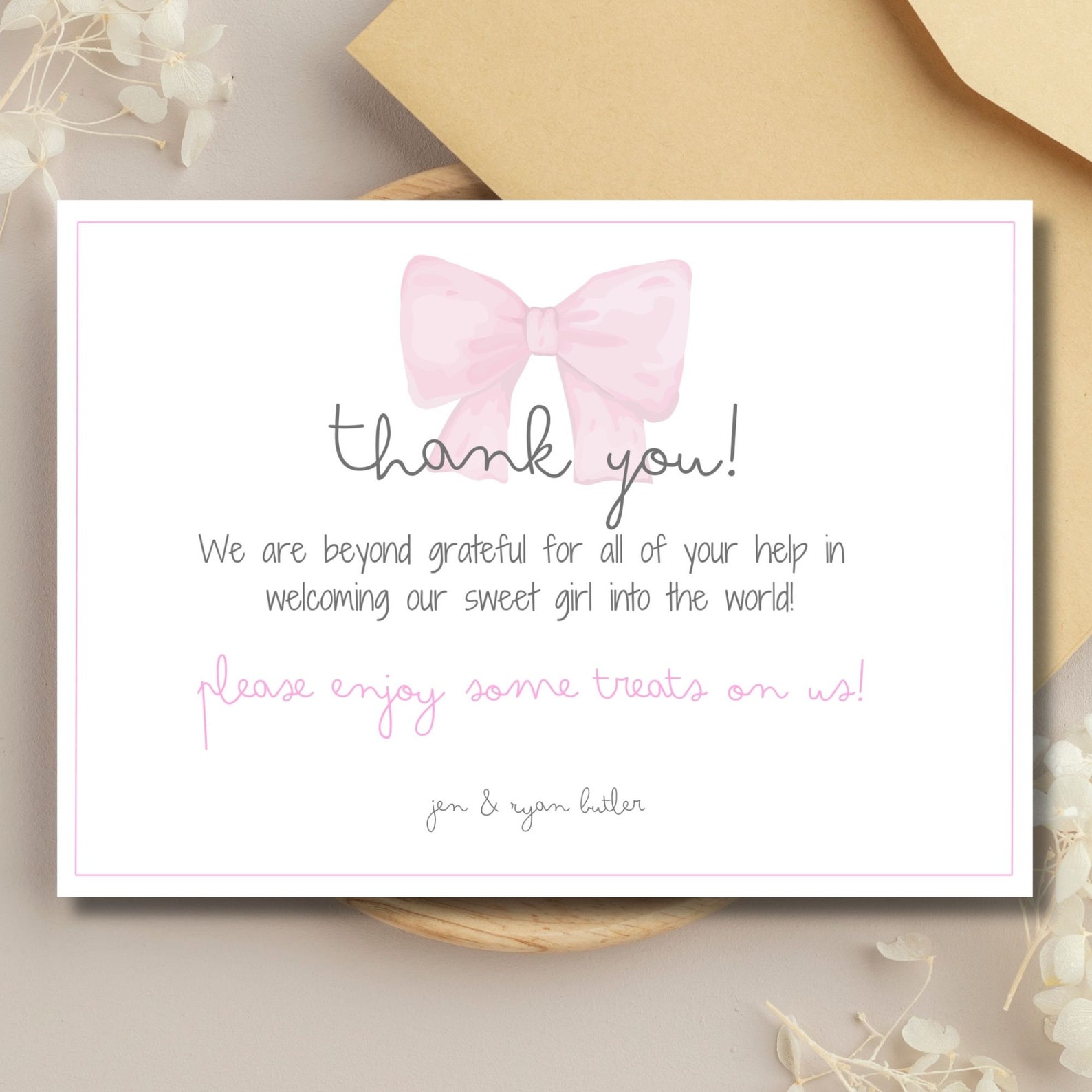 Editable Thank You Card Template | Nurse Appreciation Card | Editable ...