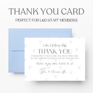 Editable Labor and Delivery/mother Baby/ NICU Nurse Thank You Sign ...