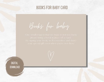 Books for Baby Card Printable - Etsy