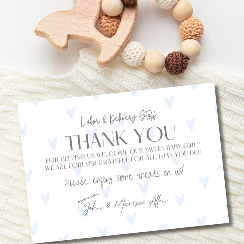 Editable Labor and Delivery/mother Baby/ NICU Nurse Thank You Sign ...