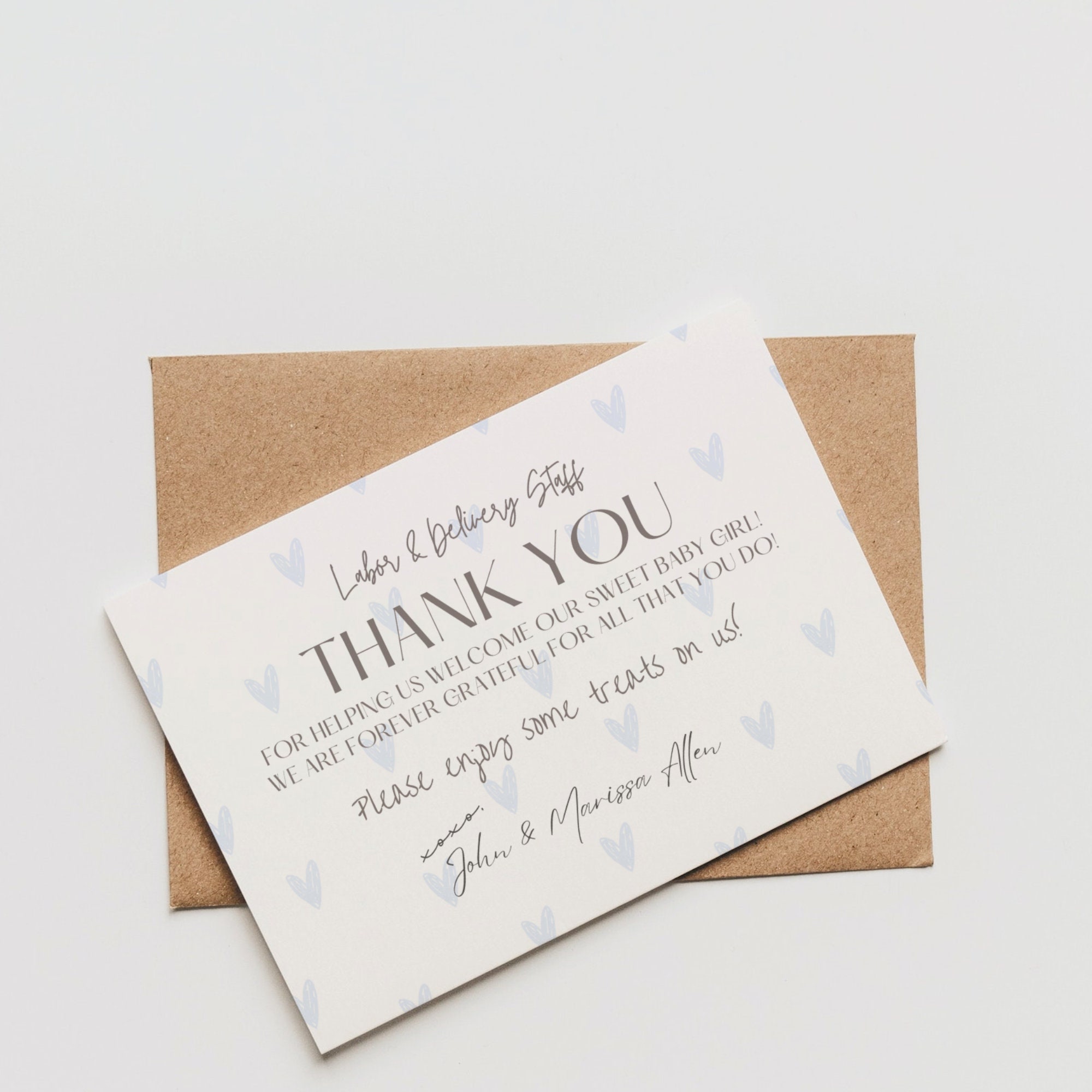 Editable Labor and Delivery/mother Baby/ NICU Nurse Thank You Sign ...