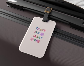 Vrolijk acryl bagagelabel, reisaccessoire