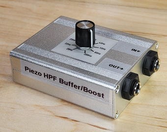 Piezo HPF Buffer/Boost (Upright Bass) – 20–200Hz Variable High-Pass +10dB Gain