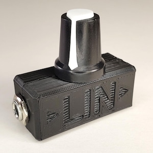 3.5mm (1/8") Mono Volume Limiter, Passive Attenuator, Linear Trim Potentiometer (Left channel only)