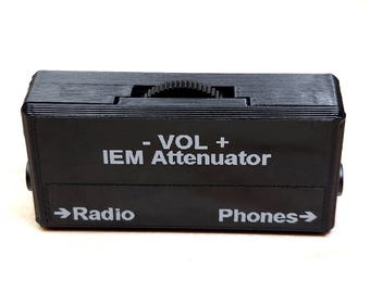 3.5mm TRS Ham Radio IEM Attenuator for 16–32Ω Earbuds