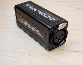 Inline Balanced XLR Attenuator Pad (-10 dB / -20 dB, Phantom Pass)