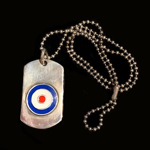 Mod Target Ring With Stones and Scooter and Union Jack Flag