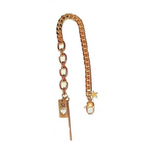 Chunk Curb Chain Link Bracelet, Statement Bracelet - In Gold / Rhodium Plated
