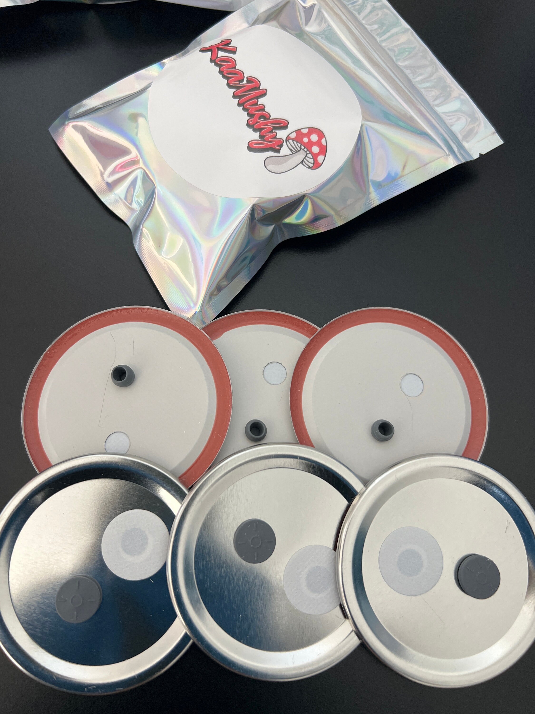 Mushroom Grow Jar Lids Etsy