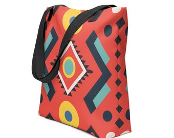 Spacious Stylish Tote Bag Inspired by Traditional European Motifs