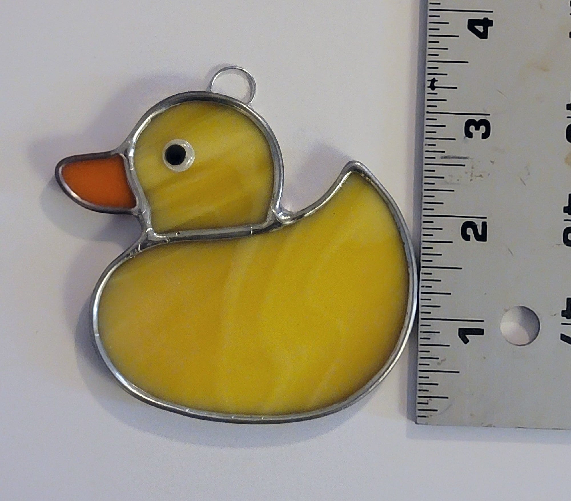Glass Rubber Ducky with Ashes - Memorial Glass & Jewelry