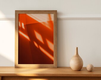 Orange, Architekturfotografie, Rom, Italien, Digitaldruck, Printable Poster.
