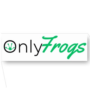 Nur Frösche Autoaufkleber - Lustiges verrücktes dummes Meme Auto-Aufkleber Vinyl lustiges dummes Geschenk