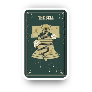 The Bell - Philadelphia Liberty Bell Snake Mystic Tarot Adesivo de Vinil Presente