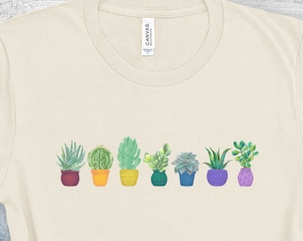 Rainbow Succulents Shirt, Subtle Pride TShirt, Gender Neutral Shirt, LGBT T-Shirt, Gift For Pride Month, Cute Pride Shirt, Gay Gift