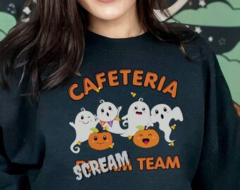 Cafeteria Dream Team Sweater for Halloween, Matching Cafeteria Crew Sweatshirts, Halloween Lunch Lady Shirt, Elementary School Lunch Team