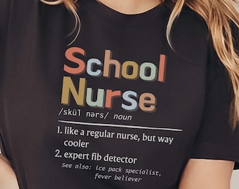 School Nurse Shirt for Back to School, Funny School Nurse T-Shirt, TShirt for Elementary Health Room, High School Middle School Nurse