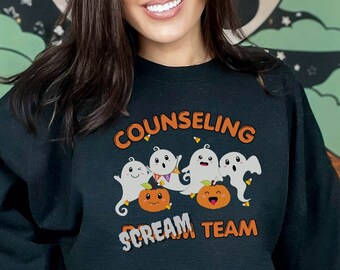 Counseling Dream Team Sweater for Halloween, Matching School Staff Sweatshirts, Halloween School Psych Shirt, Elementary School Team Shirt
