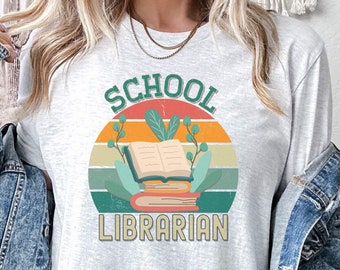 School Librarian Shirt, Elementary Specials TShirt, Media Specialist T-Shirt, Cute Back To School Shirts, Middle School Library Aid