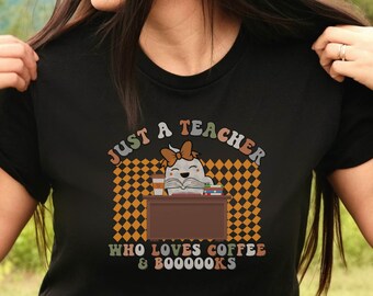 Teacher Ghost Shirt, Halloween Teacher T-Shirt, Teacher Halloween Coffee Gift, Teacher Halloween T Shirt, Halloween Teacher Shirt