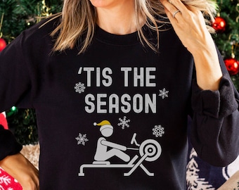 Christmas Rowing Sweater, Funny Crew Winter Erging Sweatshirt for Rowers, Christmas Rowing Shirt, Rowing Gym, Men & Womens Rowing Gift