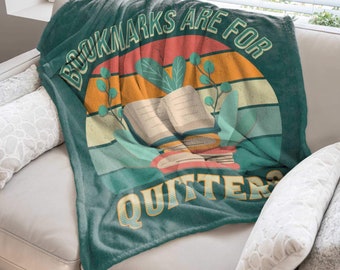 Cozy Reading Blanket Gift for Book Lover, Comfy Blanket for Reading Nook, Throw Blanket for Couch, Funny Book Blanket