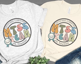 Custom MTSS Team Shirts, Matching Personalized TShirts, Specialist Team Sweatshirt, Reading Support Sweater, Customized MTSS T-Shirts