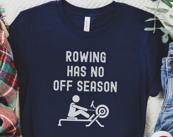 Winter Rowing T-Shirt, Funny Crew Erging Shirt for Rowers, Mens Rowing Shirt, Womens Rowing, Team Workout Tee, Erg Day T-Shirt