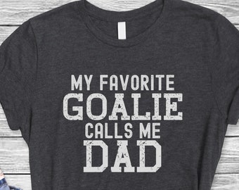 Camiseta de portero para papá, regalo para papá de fútbol, lacrosse y hockey, regalo del Día del Padre, camiseta de papá orgulloso, papá MVP, regalo de hija, regalo de hijo