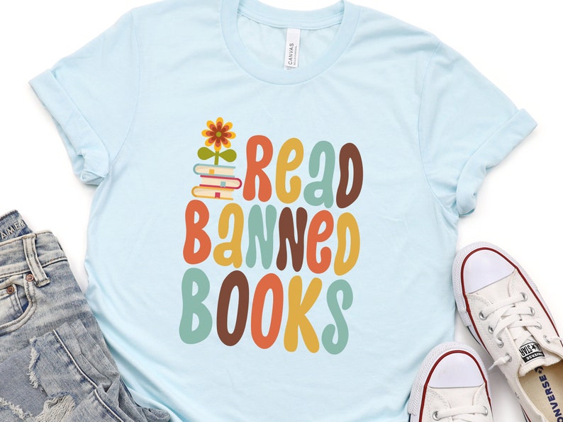 Read Banned Books Shirt, Book Lover Tee, Reading Rebel Tshirt, Social ...