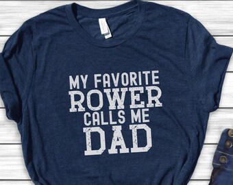 Rowing Dad Shirt, Fathers Day Present, Proud Crew Dad T-Shirt, Spring Fall Shirt for Men, Best Dad Gift, MVP Dad Tee, Regatta Day TShirt