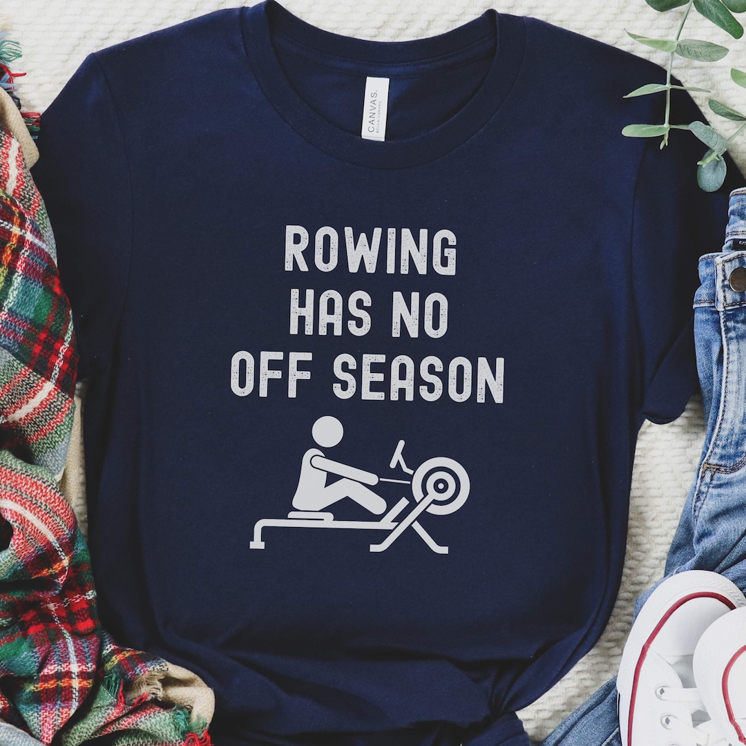 Winter Rowing Tshirt, Funny Crew Erging Shirt for Rowers, Mens Rowing